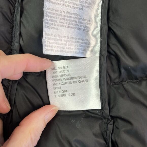 Michael Kors Packable Down Fill Long Coat Puffer Jacket Womens XS Quilted Travel - Picture 14 of 15